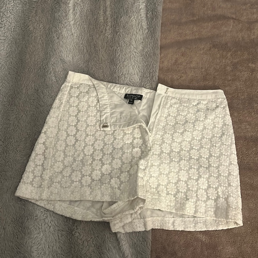 Topshop embroidered shorts